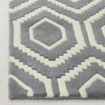 thumbnail image 3 of SAFAVIEH Chatham Graham Geometric Wool Area Rug, Dark Gray/Ivory, 6' x 9', 3 of 7
