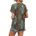 thumbnail image 6 of Wiholl Womens Blouses Summer Tops Rolled Sleeve Shirts Short Sleeve Tee Dressy Casual Summer Vacation Fashion Clothing 2026, 6 of 9