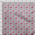 thumbnail image 4 of oneOone Velvet Sky Blue Fabric Pomegranate Sewing Material Print Fabric By The Yard 58 Inch Wide-80, 4 of 7