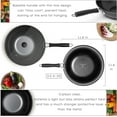 thumbnail image 6 of Moss & Stone 5-Piece Carbon Steel Wok Set - 12" Wok Pan for Electric, Induction & Gas Stove - Includes Glass Lid, Wok Spatula, Chopping Board & Paring Knife, 6 of 7