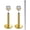 Gold-Clear CZ - 14 Gauge-7mm Bar-2mm CZ, variant on 18G 16G 14G Internally Threaded Nose Rings Studs Flat Back Earrings Surgical Steel CZ Nose Rings Stud Tragus Helix Conch Cartilage Earrings Stud Piercing Jewelry Fo...(18 Gauge-7mm Bar-4mm CZ)[a3444]