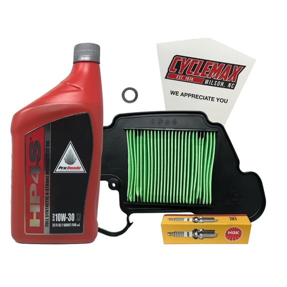 Cyclemax OEM Full Synthetic Tune-Up Kit fits 2014-2020 Honda GROM 125