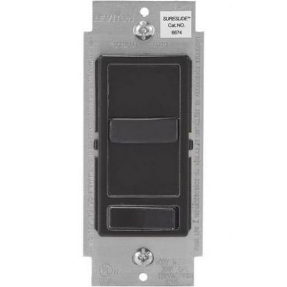 Leviton R55-06674-P0E 150 Watt Black LED & CFLandescent Dimmer