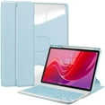 thumbnail image 1 of 360° Rotation Case with Keyboard for Xiaoxin Pad 2024 TB331FC Pencil Holder Cover for Lenovo Tab M11 TB330FU Tablet Keyboard sky blue key case Korean, 1 of 6