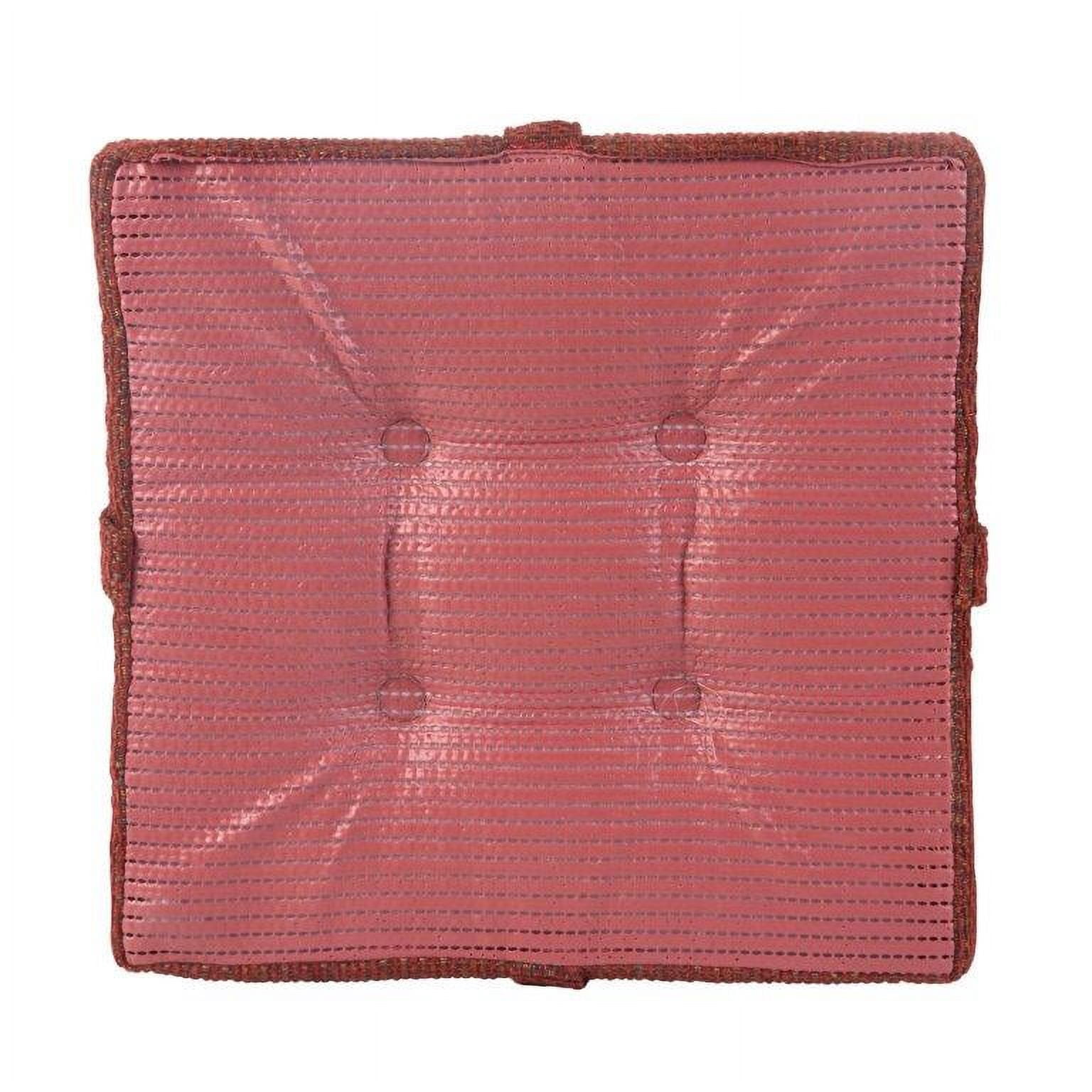 Klear Vu Gripper Square 15" x 15" Bar Stool Cushion with Velcro Straps - Set of 4