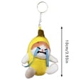 thumbnail image 4 of Crying Banana Cat Pendant Funny Novelty Toy Cute Meow Doll Keychain Sound Making Charm for Kids and Adults, 4 of 9
