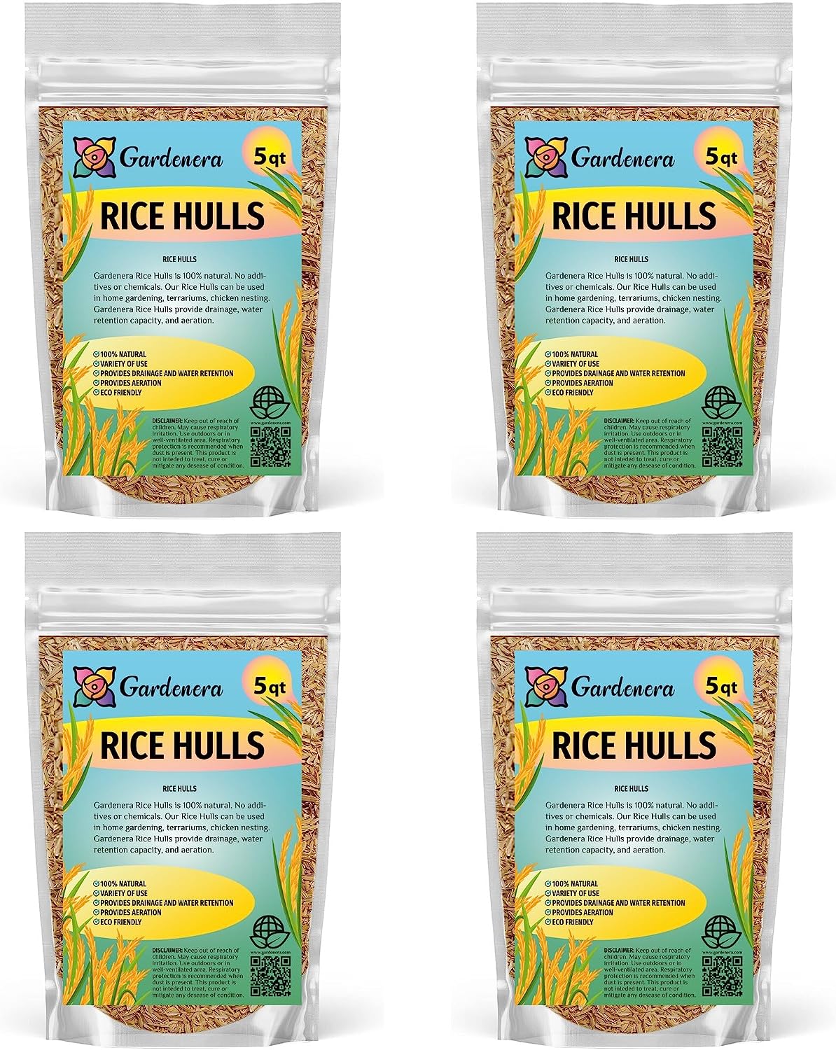 Premium Rice Hulls by Gardenera Create Healthy and Resilient Plants