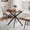 Walnut, variant on 47.2 Inch Round Dining Table for 4, Farmhouse Wood Kitchen Table, Circle Dinner Table for Kitchen & Dining Room, Grey
