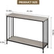 thumbnail image 2 of 2 niveles entrada consola mesa - 41.3inch narrow sofa mesa con estantes, ideal para para entrada, sala de estar, foyer, corridor, oficina, 2 of 7