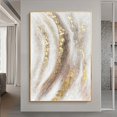 thumbnail image 2 of 5D DIY Diamond Painting kits Golden Gorgeous Abstract art cross stitch full square round diamond embroidery mosaic decor,Round drill 45x60cm Gao Jinjia LED, 2 of 2