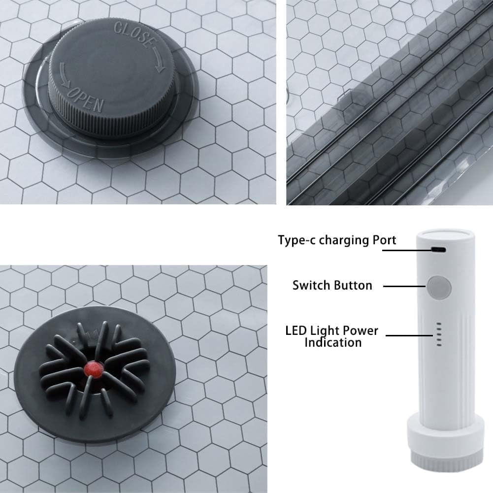 Cordless Travel Vacuum Bag Set, Vacuum Bags for Travel with Rechargeable Air Pump, for Luggage and Suitcase Compression, Space Saver, Clothes Storage