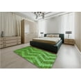 thumbnail image 5 of Ahgly Company Machine Washable Indoor Round Transitional Green Area Rugs, 3' Round, 5 of 7