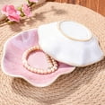 thumbnail image 3 of Lsupdaol Ceramic Ring Dish Holder Jewelry Tray Set of 2 Vintage Small Decorative Jewelry Dishes for Dressing Tables Earring Organizer (FB), 3 of 7