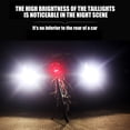 thumbnail image 2 of Luz trasera LED COB para bicicleta, lámpara de advertencia para bicicleta de carretera MTB con carga USB (rojo y blanco) Tmvgtek Accesorios para bicicletas, 2 of 3