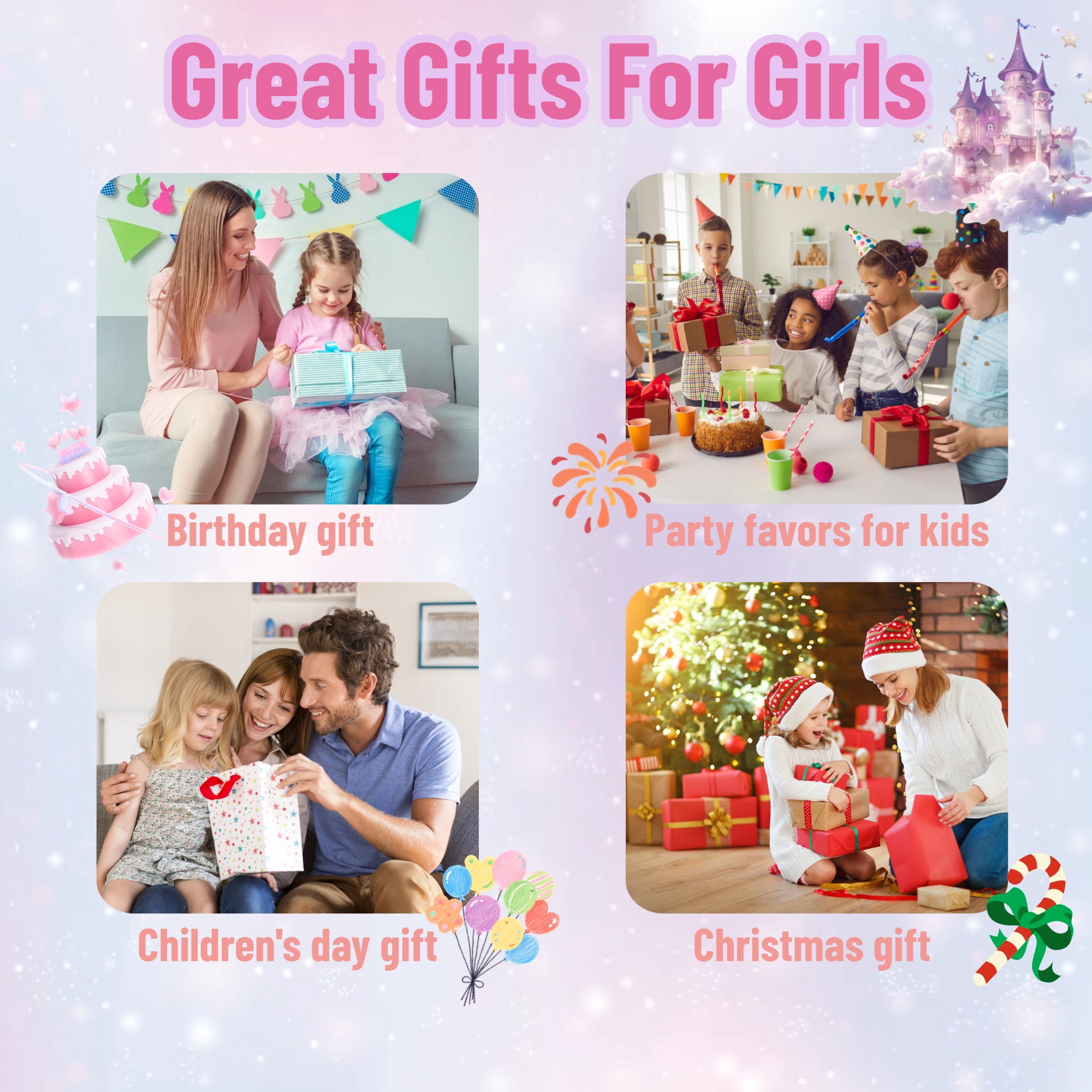 Glee Max Fabric Flower Bouquets Toys, Diy Craft Kits Toys for Kids, Educational Arts, Creative Activity, Christmas, Birthday Gift for 4+ Year Old Kids