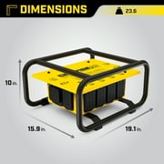 Champion Power Equipment Yellow 19.10 x 15.90 x 10.00, Steel Portable Electrical Distribution Box