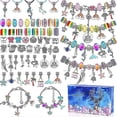 thumbnail image 1 of 112pcs Charm Bracelet Making Kit Jewelry Making Kit Girls Gift Beads Chain Set For Girls Christmas Advent Calendar For Kids_Perfect Gift, 1 of 5