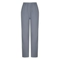 thumbnail image 6 of Homenesgenics Plus Size Pants&Joggers Women's Comfortable Cropped Pants Solid Color Sweatpants Yoga Pants, 6 of 6