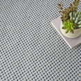 thumbnail image 2 of Nourison Courtyard Indoor/Outdoor Ivory Blue 5 x Round Area Rug (5 Round), 2 of 11