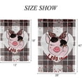 thumbnail image 2 of GZHJMY Garden Flag Double Sided Cute Piggy with Bow, Fade Resistant Yard Flag Durable Banner Indoor Outdoor Home Decor 12x18 Inch Yard Flags, 2 of 7