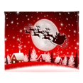 thumbnail image 4 of Tema De Navidad Impreso Suave Manta Sofá Sofá Sofá Throw 130x150,150cmx200cm Para Elección Sleigh_1 130x150cm Macarena Manta de franela, 4 of 8