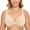 Beige, variant on DELIMIRA Women's Front Closure Plus Size Full Coverage Lace Underwire Racerback Bra