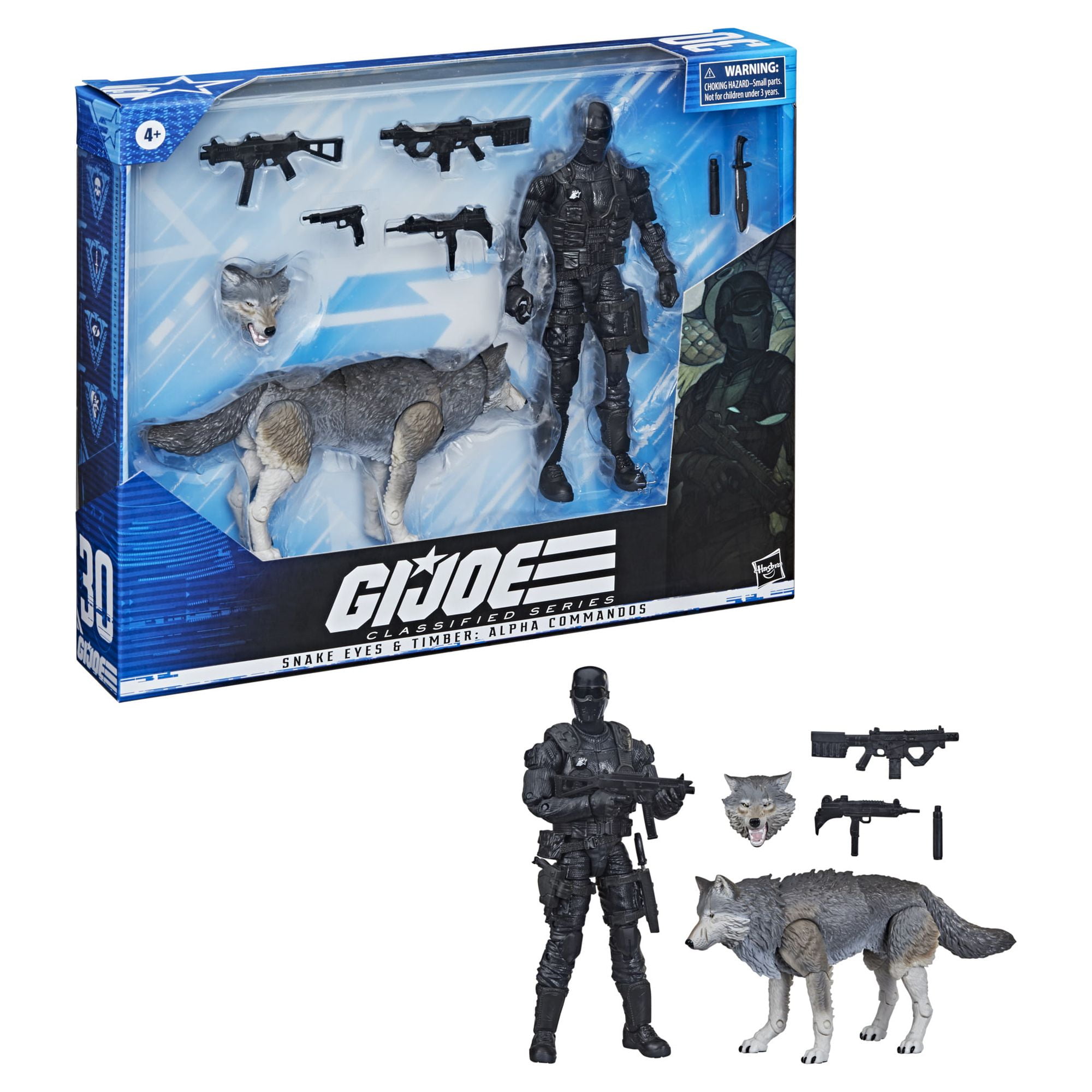 Hasbro G.I. Joe Snake Eyes and Timber Alpha Commandos Classified Series Set  6-Inch Action Figure