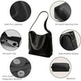 thumbnail image 4 of Leather Tote Bag for Women Purses and Handbags Shoulder Bag with Zipper and Magnetic Snap, 4 of 5