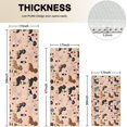thumbnail image 4 of Black Cute Dachshund Dog and Wine Kitchen Rugs Sets Of 3,Kitchen Runner Rugs Non Skid Washable,Decorative Kitchen Floor Mats for Kitchen,Sink,Laundry,17"x30"+ 17"x47" + 17"x59", 4 of 6