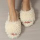 thumbnail image 2 of Zapatillas de Interior de piel sintética para mujer, zapatos perezosos para el hogar, suela suave, toboganes esponjosos cálidos a la moda, otoño e invierno, 2024, 2 of 5