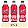(3 pack) Barq's Red Creme Soda Pop Bottle, 20 fl oz