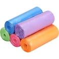 thumbnail image 2 of Small Trash bags 4 Gallon,Bathroom Trash Bags, Small Garbage Bags for Bathroom Office Small Trash Can Bags, 5 Rolls,Colored, 2 of 15