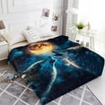 thumbnail image 4 of Gresahom Wolf Blanket Gift for Adults and Kids Family Animal Wolf Moon Blanket Super Soft Plush Flannel Throw Blanket for Couch Bed Sofa(30"x40"), 4 of 8