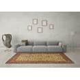 thumbnail image 3 of Ahgly Company Indoor Square Persian Brown Traditional Area Rugs, 7' Square, 3 of 4