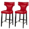 thumbnail image 3 of CorLiving Kings Studded Bonded Leather Barstool, 3 of 4