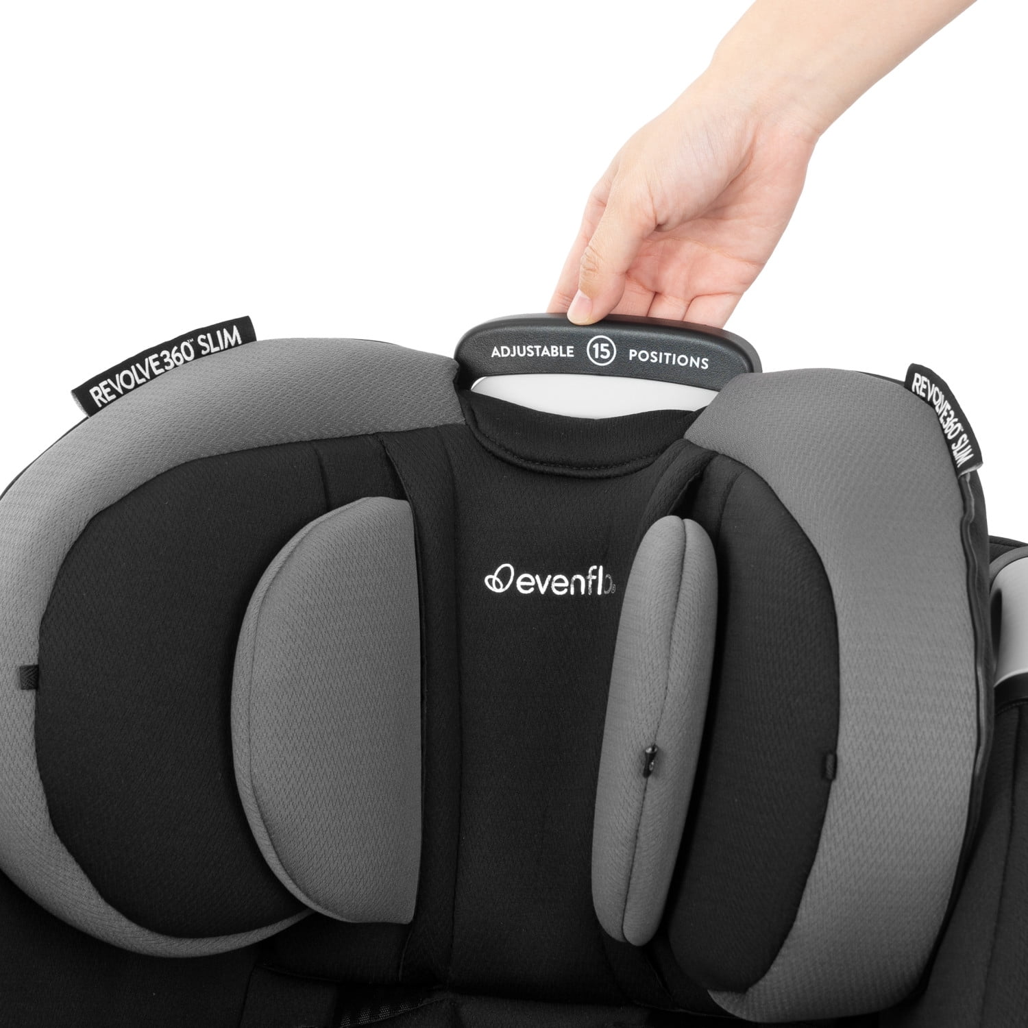 Gold Revolve360 Slim 2-in-1 Rotational Car Seat with SensorSafe (Obsidian)