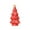 A, variant on Ceramic Red Christmas Trees with Lights, Light Up Tabletop Porcelain Christmas Tree, Glossy Hollow-Carved Small Xmas Tree Figurines for Modern Home Decoration