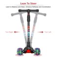 thumbnail image 4 of Allek Kick Scooter B02 with Light-Up Wheels and 4 Adjustable Heights for Children from 3-12yrs (Black), 4 of 8