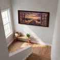 thumbnail image 7 of Lake Boat Window Canvas Wall Art - Nature Scenery Coastal Pictures Landscape Canvas Prints, Horizontal Modern Painting Artwork for Living Room Bedroom, 7 of 7