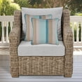 thumbnail image 3 of Sunbrella Classic Blue Multi-Stripe Outdoor Decorative Throw Pillows, 2 Count, 3 of 6