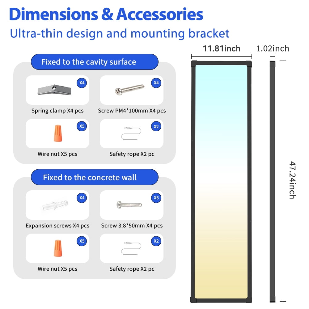 2 Pack 1x4 LED Flat Panel Light – 5500LM Ultra-Bright, Dimmable 30-50W, 3000K-6500K Adjustable, 0-10V Dimming, Slim Surface Mount Ceiling Light for Office, Home, Garage