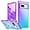 Purple Blue / Pixel 7, variant on for Google Pixel 7 Case with [Ring Kickstand Holder] Clear Gradient Soft TPU [Reinforced Corners] Shockproof Protective Phone Case Cover for Google Pixel 7-Purple Blue