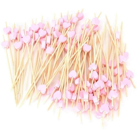 

100 Counts Handmade 4.7 Cocktail Sticks Sandwich Fruit Toothpicks Cocktail Picks Party Supplies