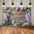 thumbnail image 2 of Hanging Flowers r Wood Backdrop Wood Spring Party Home rations Background Product Photography Studio Wallpaper, 2 of 8