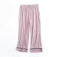 thumbnail image 2 of hotojiny Pajama Pants for Womens Elastic Waist Lightweight Lounge Pj Bottoms Wide Leg Loose Comfy Sleepwear, 2 of 5