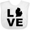 thumbnail image 3 of Inktastic Love Michigan Boys or Girls Baby Bib, 3 of 4