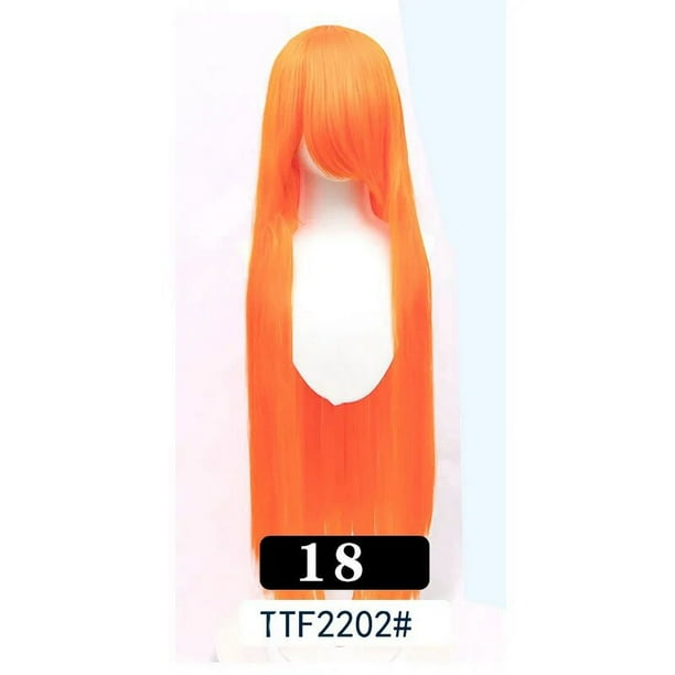 QP-pelucas sintéticas de pelo rosa, pelo suave de alta temperatura, volumen de aire, seda a granel, pelo largo y rizado, pelo de onda grande, peluca recta para Cosplay