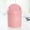 Pink, variant on 2 Pieces Candy Color Swing Lid Trash Cans, Small Desktop Plastic Trash Can for Home Office Kitchen Vanity Table Bedroom Bathroom