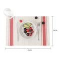 thumbnail image 7 of Pebbuoy Dining Table Placemat Waterproof Heat-Resistant Table Mat Stylish Striped Pattern Placemat for Home Kitchen, 7 of 7