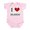 Petal Pink, variant on - I Love Beards Infant Creeper - Baby Light Bodysuit, Size Newborn - 24 Months